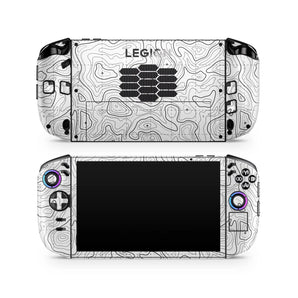 Topography White - Legion Go Series - Techbeast Skins