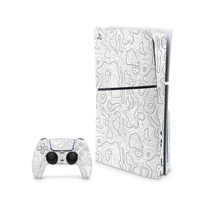 Topography White - PS5 Series - Techbeast Skins