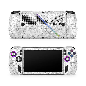 Topography White - ROG Ally Series - Techbeast Skins